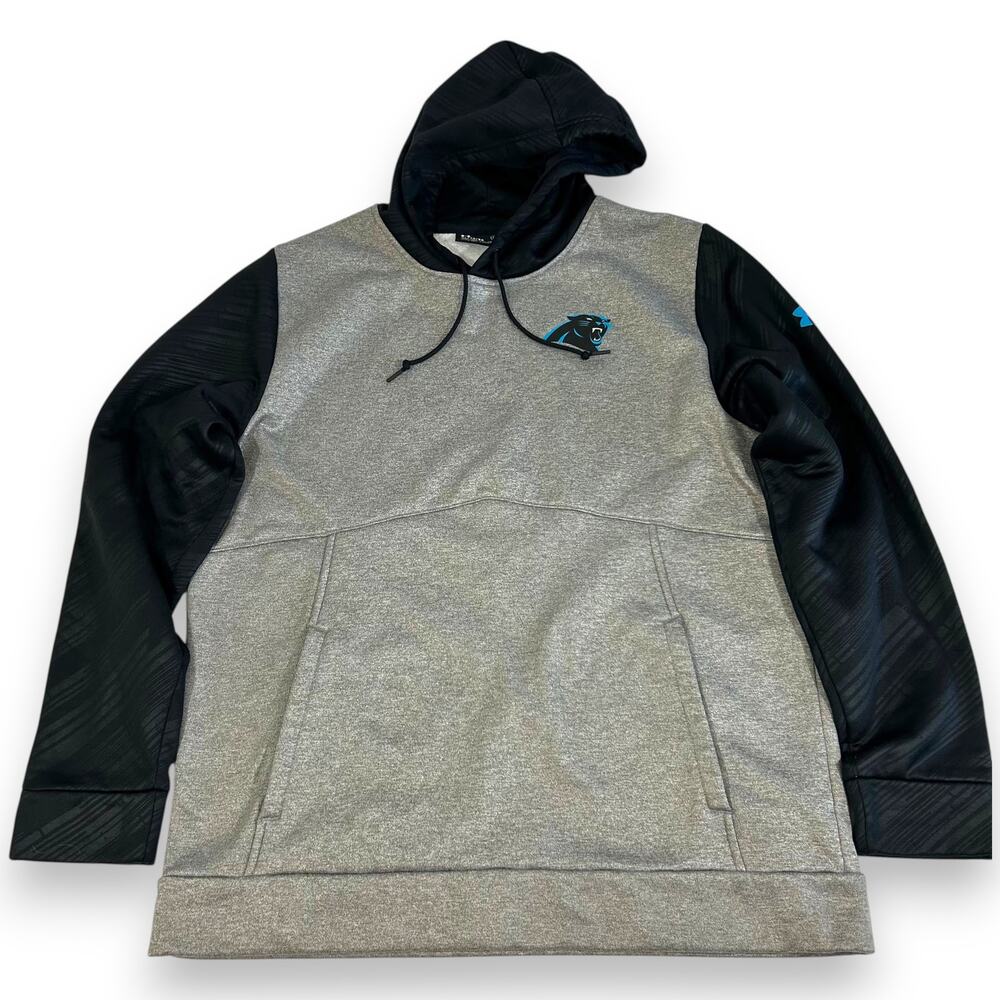 Carolina Panthers Mens XL Hoodie Under Armour Loose Combine Authentic Coldgear